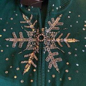 Boston Proper Snowflake Sweater-small